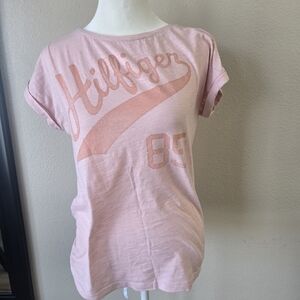 Tommy Hilfiger Light Pink Relaxed Fit Logo Tee